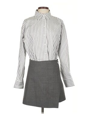 Maje 2 Piece Button-Up Shirt and Dark Skirt Set - New With Tags